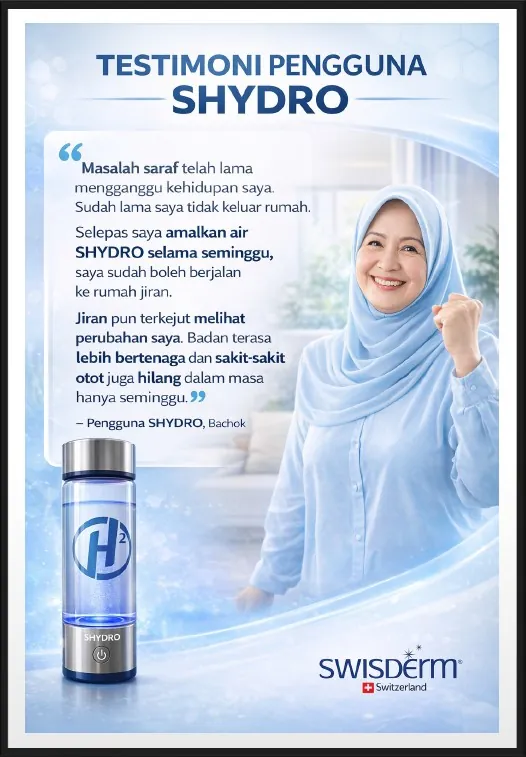 Poster testimoni pengguna SHYDRO