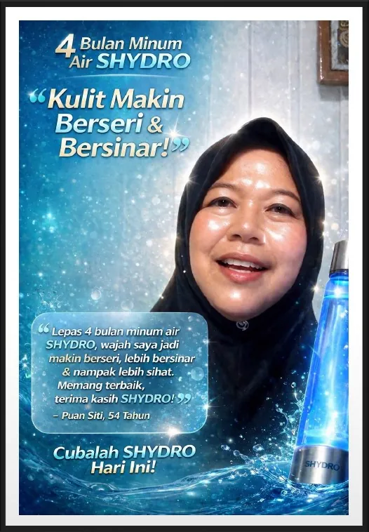 Poster testimoni pengguna matang SHYDRO